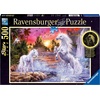 Ravensburger Puzzle Einhörner am Fluss – 500 Teile Puzzle für Erwachsene(Antik)
