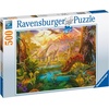 Ravensburger Puzzle Im Dinoland – 500 Teile Puzzle für Erwachsene(Antik)