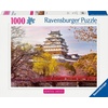 Ravensburger Puzzle Kirschblüte in Japan – 1000 Teile Puzzle für Erwachsene(Himeji Castle)