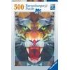 Ravensburger Puzzle Löwe aus Polygonen – 500 Teile Puzzle für Erwachsene(Antik)