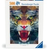 Ravensburger Puzzle Löwe aus Polygonen – 500 Teile Puzzle für Erwachsene(Modern)
