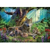 Ravensburger Puzzle Zebras am Wasserloch – 500 Teile Puzzle für Erwachsene(Antik)