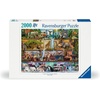 Ravensburger Puzzle Zebras am Wasserloch – 500 Teile Puzzle für Erwachsene(Großartige Tierwelt)