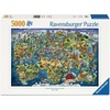Ravensburger Puzzle Historische Weltkarte – 5000 Teile Puzzle(Yellow)