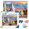 Ravensburger Puzzle Pferd am Strand – 500 Teile Puzzle für Erwachsene(Die Oase am Strand)