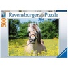Ravensburger Puzzle Pferd im Rapsfeld – 500 Teile Puzzle für Erwachsene(Antik)