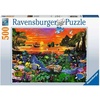 Ravensburger Puzzle Schildkröte im Riff – 500 Teile Puzzle für Erwachsene(Tropisch)