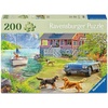 Ravensburger Puzzle Sommerhaus am See – 200 große Puzzle-Teile für Senioren