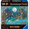 Ravensburger Wooden Puzzle 17516 – Fantasy Forest – 500 Teile Holzpuzzle für Erwachsene und Kinder ab 14 Jahren, mit stabilen, individuellen Puzzleteilen und 40 kleinen Holzfiguren (Whimsies)(Single)