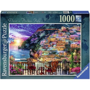 Ravensburger 1.000 Stücke Abendessen in Positano Italien Puzzle für Erwachsene und Kinder ab 12 Jahren(Modern)