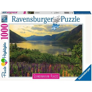 Ravensburger Puzzle 12000115 – Scandinavian Places, Fjord in Norwegen – 1000 Teile Puzzle für Erwachsene und Kinder ab 14 Jahren, Puzzle mit Norwegen-Motiv(Antik)