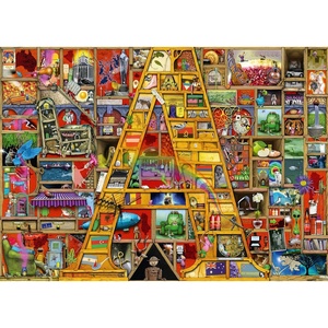 Ravensburger Puzzle 12000333 – Awsome Alphabet A – 1000 Teile Puzzle für Erwachsene und Kinder ab 14 Jahren,(Modern)