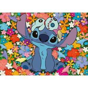 Ravensburger Puzzle 17581 – Stitch – 500 Teile Rundpuzzle für Erwachsene und Kinder ab 14 Jahren(Verspielt)