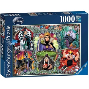 Ravensburger Puzzle 2D 1000 elementów: Disney Czarownice, Nowy Design(Bösewicht-Thema)