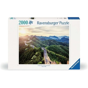 Ravensburger Puzzle Chinesische Mauer im Sonnenlicht – 2000 Teile Puzzle(Landschaftsgestaltung und mehrfarbig)