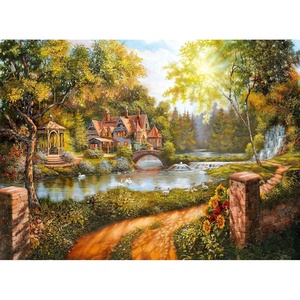 Ravensburger Puzzle Cottage am Fluss – 500 Teile Puzzle für Erwachsene(Cottage am Fluß)