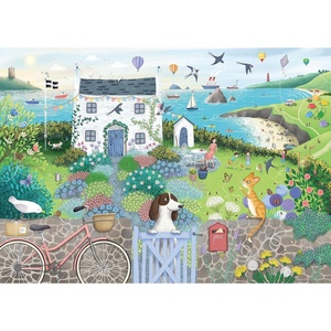 Ravensburger Puzzle Cottage am Fluss – 500 Teile Puzzle für Erwachsene(Haus an der Küste)