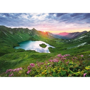 Ravensburger Puzzle Eibsee mit Wettersteingebirge und Zugspitze(Allgäuer Bergsee)