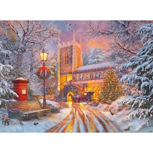 Ravensburger Puzzle Funkelnde Weihnachten – 500 Teile Puzzle für Erwachsene(Scenic)