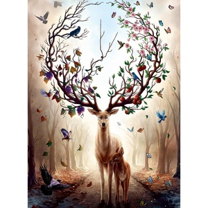 Ravensburger Puzzle Geheimnisvoller Hirsch – 500 Teile Puzzle(Modern)