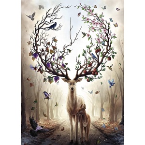 Ravensburger Puzzle Geheimnisvoller Hirsch – 500 Teile Puzzle(alte Version)