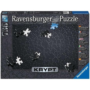 Ravensburger Puzzle Krypt Black – Schweres 736 Teile Puzzle für Erwachsene(Antik)