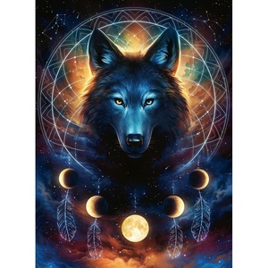 Ravensburger Puzzle Leuchtender Wolf – 500 Teile Puzzle für Erwachsene(Scenic)