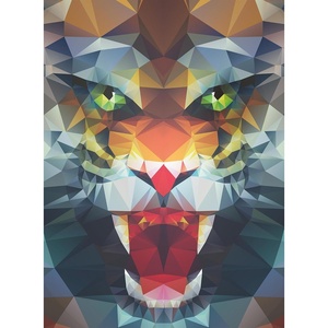Ravensburger Puzzle Löwe aus Polygonen – 500 Teile Puzzle für Erwachsene(Modern)