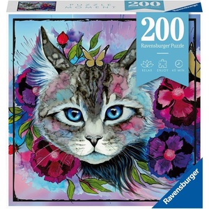 Ravensburger Puzzle Moment 12958 Wood – 200 Teile Puzzle für Erwachsene und Kinder ab 8 Jahren(Cateye Puzzle  200 Teile)