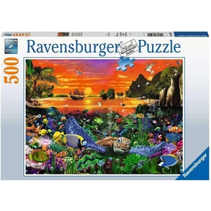 Ravensburger Puzzle Schildkröte im Riff – 500 Teile Puzzle für Erwachsene(Tropisch)