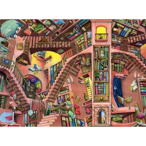 Ravensburger Puzzle Verrückte Bibliothek – 500 Teile Puzzle für Erwachsene(Modern)
