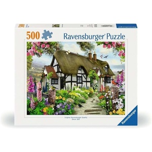 Ravensburger Puzzle Verträumtes Cottage – 500 Teile Puzzle für Erwachsene