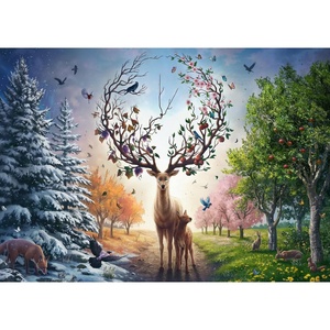 Ravensburger Puzzle Zebras am Wasserloch – 500 Teile Puzzle für Erwachsene(Fantasie)