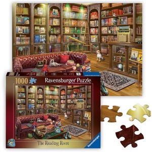 Ravensburger The Reading Room 1000-teiliges Puzzlespiel für Erwachsene und Kinder ab 12 Jahren(Modern)